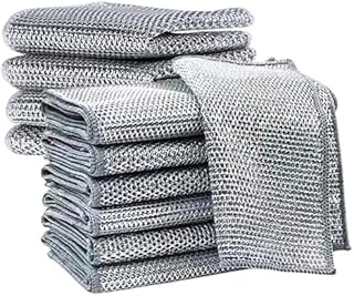 Stainless Steel Wire Dishcloth – Non-Scratch Scrubber for Kitchen Cleaning