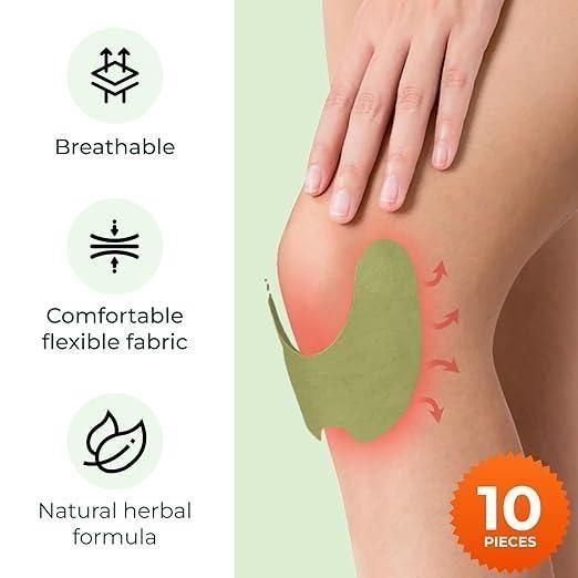 Knee Pain Relief Patches – Wormwood & Herbal Extracts (Pack of 20)