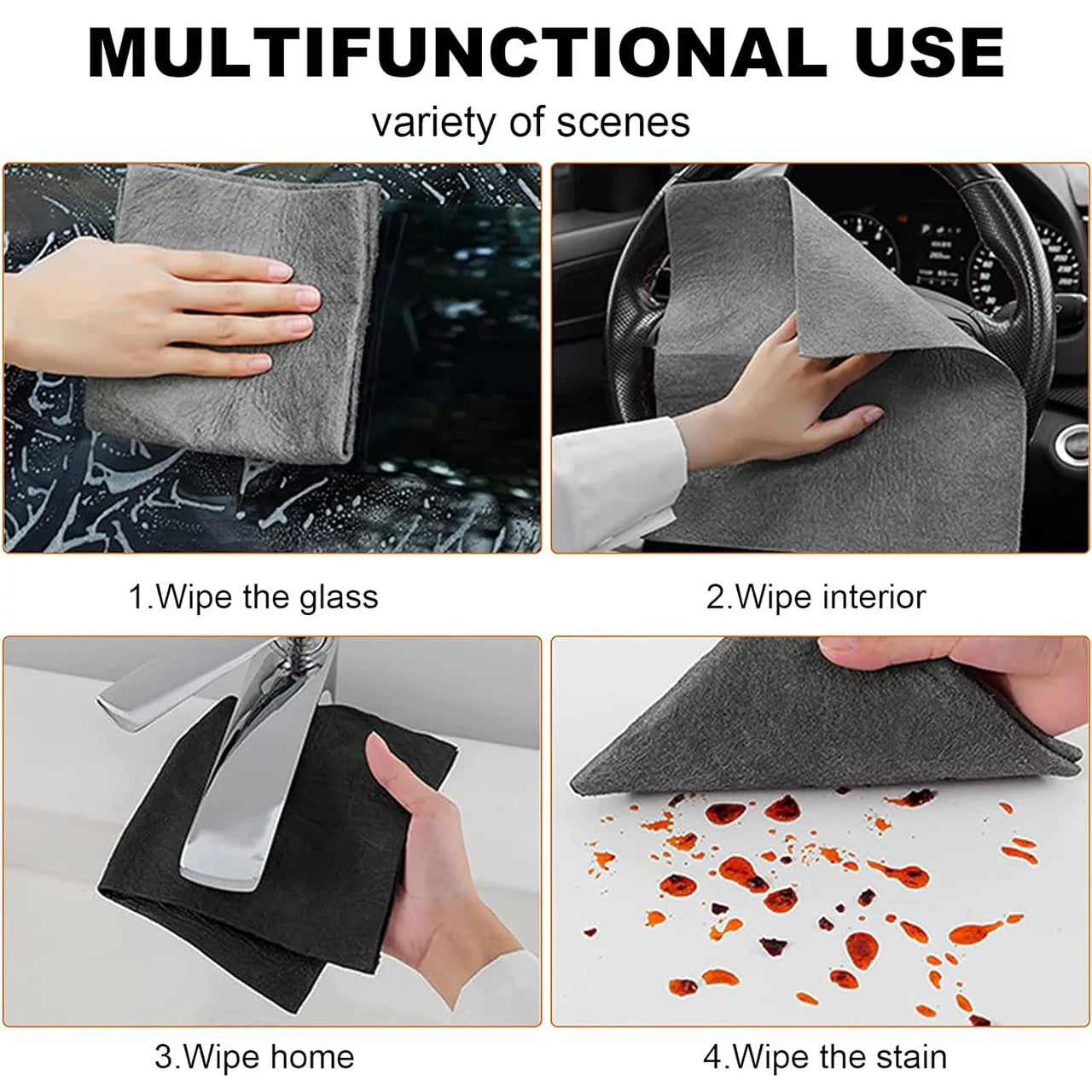 Thickened Magic Cleaning Cloth (4 Pcs)