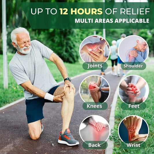 Knee Pain Relief Patches – Wormwood & Herbal Extracts (Pack of 20)