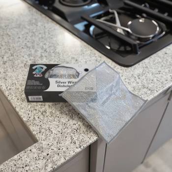 Stainless Steel Wire Dishcloth – Non-Scratch Scrubber for Kitchen Cleaning