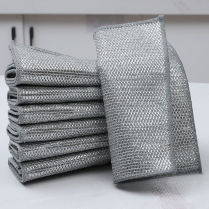 Stainless Steel Wire Dishcloth – Non-Scratch Scrubber for Kitchen Cleaning