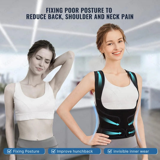 Adjustable Shoulder Posture Corrector Belt for Men & Women